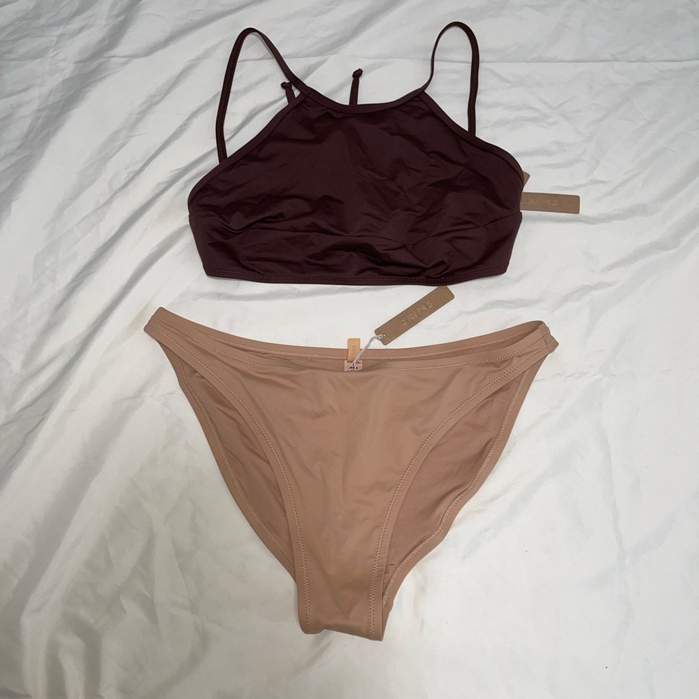 2 Piece SKIMS 🤎 Swim Bikini Bundle Set XL NWT